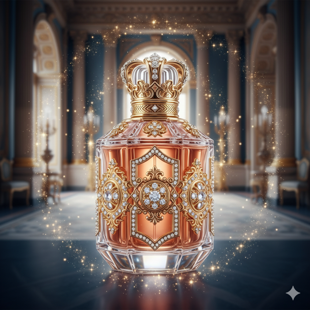 un parfum très luxueux style orientale dans un palais