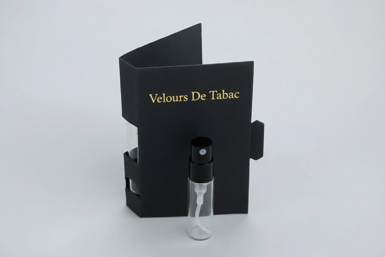 Photo de l'echantillon du parfum Velours de Tabac