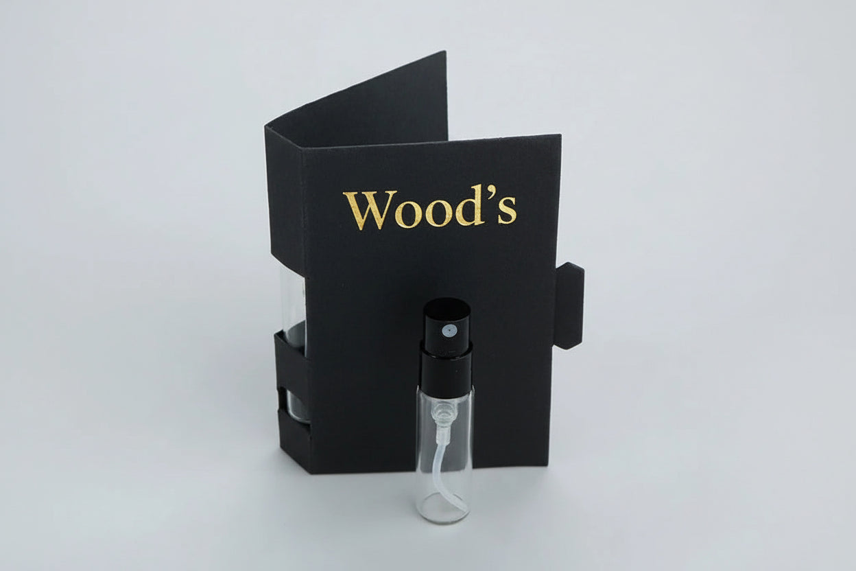 Photo de l'échantillon du parfum Wood's